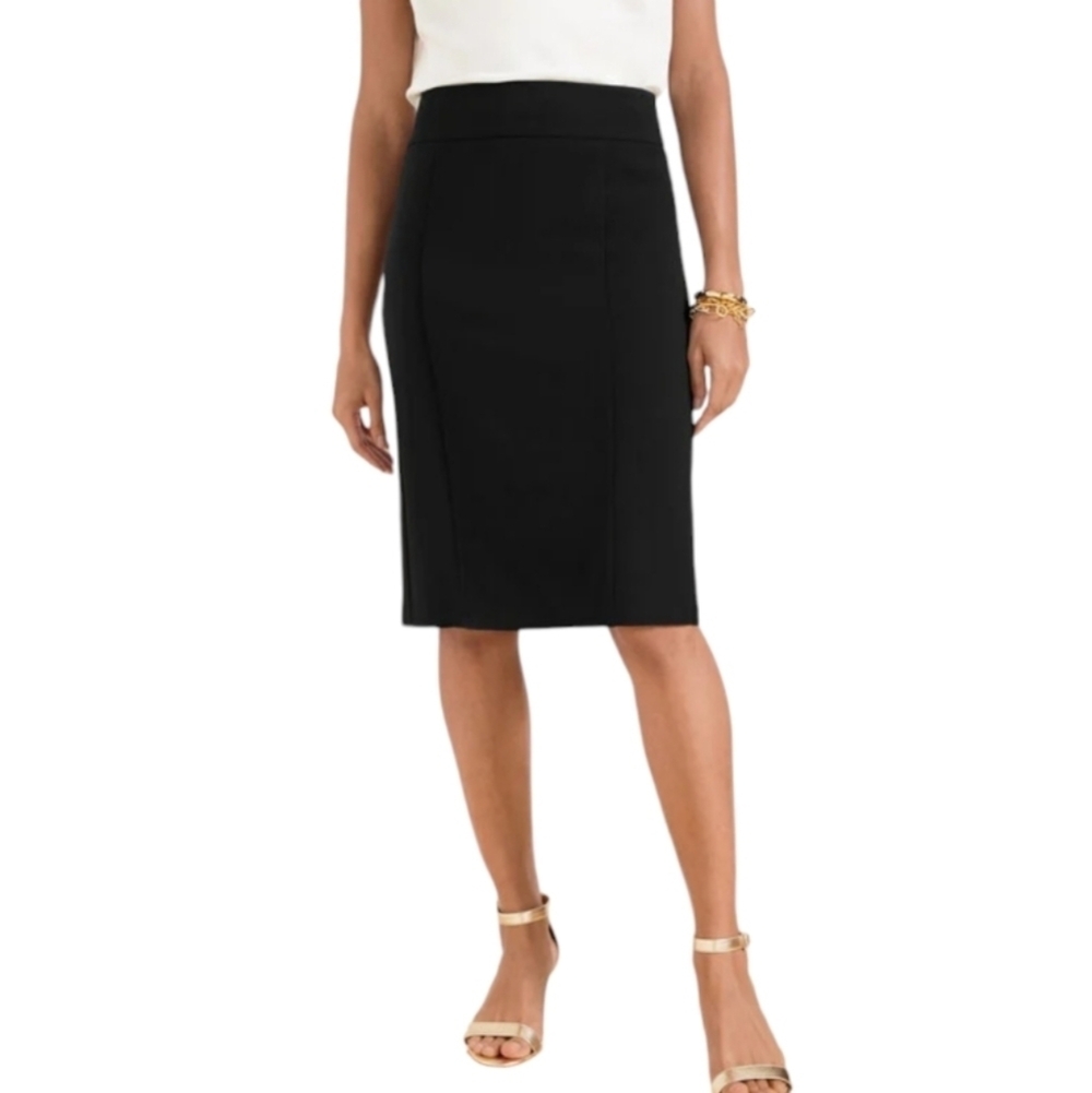 Talbots Black Skirt 100%‎ Pure New Wool Size 12